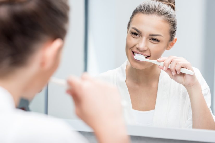 brushing your teeth